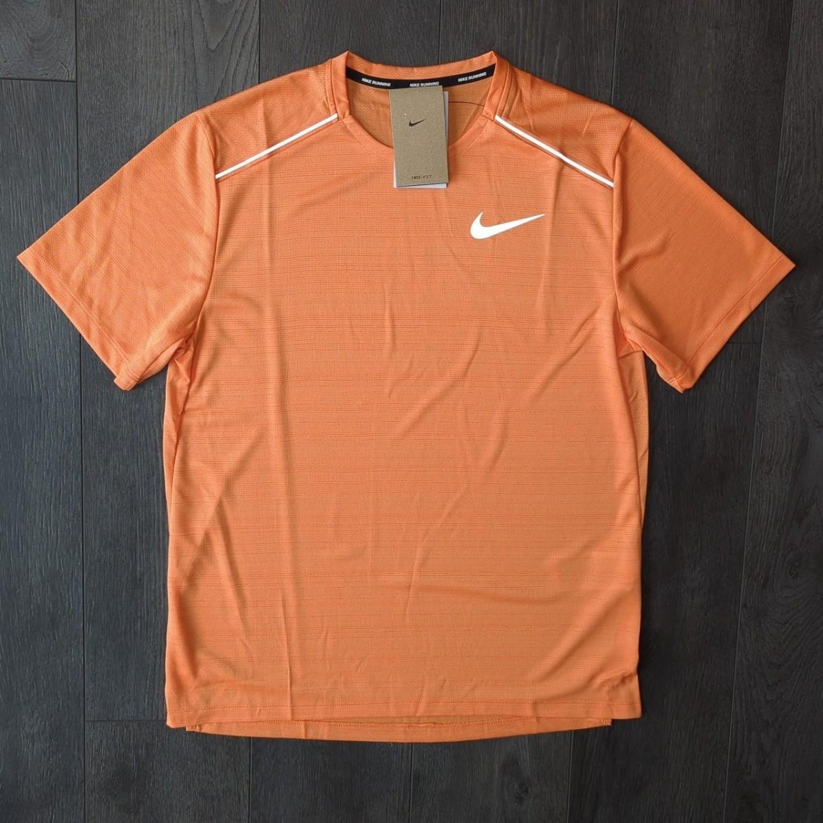 Orange nike 2024 miler t shirt