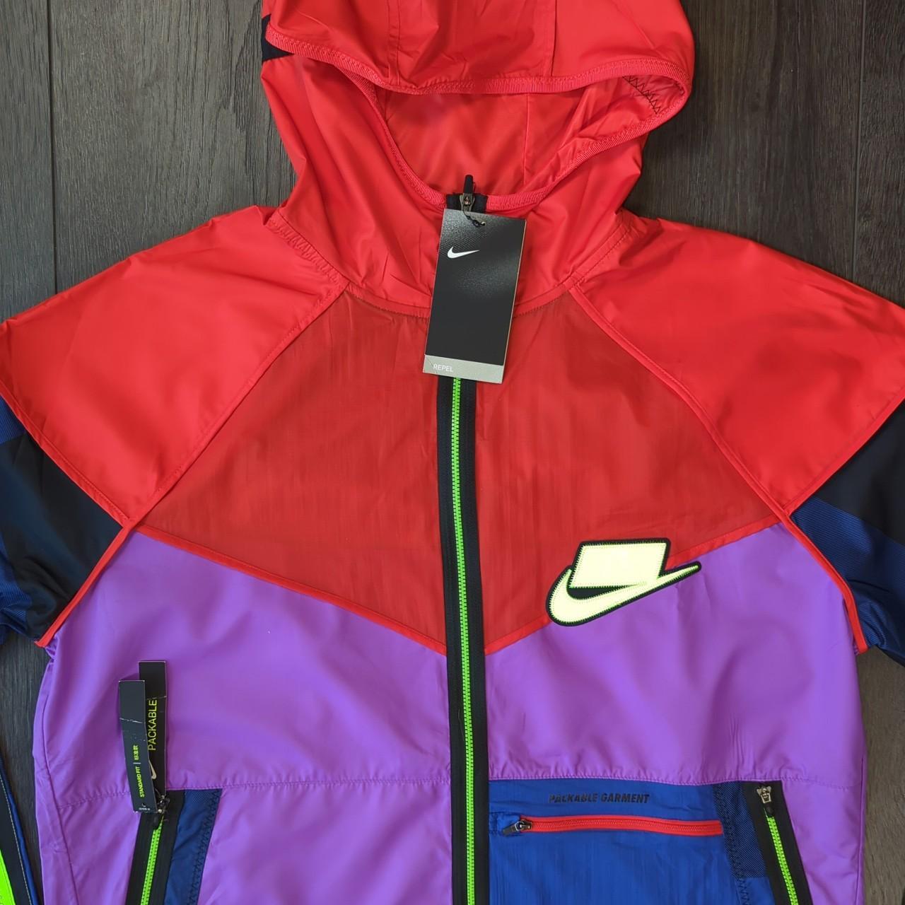 Nike Meekz Wildrun Patchwork Jacket Purple Red